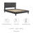 Modway Leah Chevron Tufted Performance Velvet Platform Bed-1183641401-1183641400