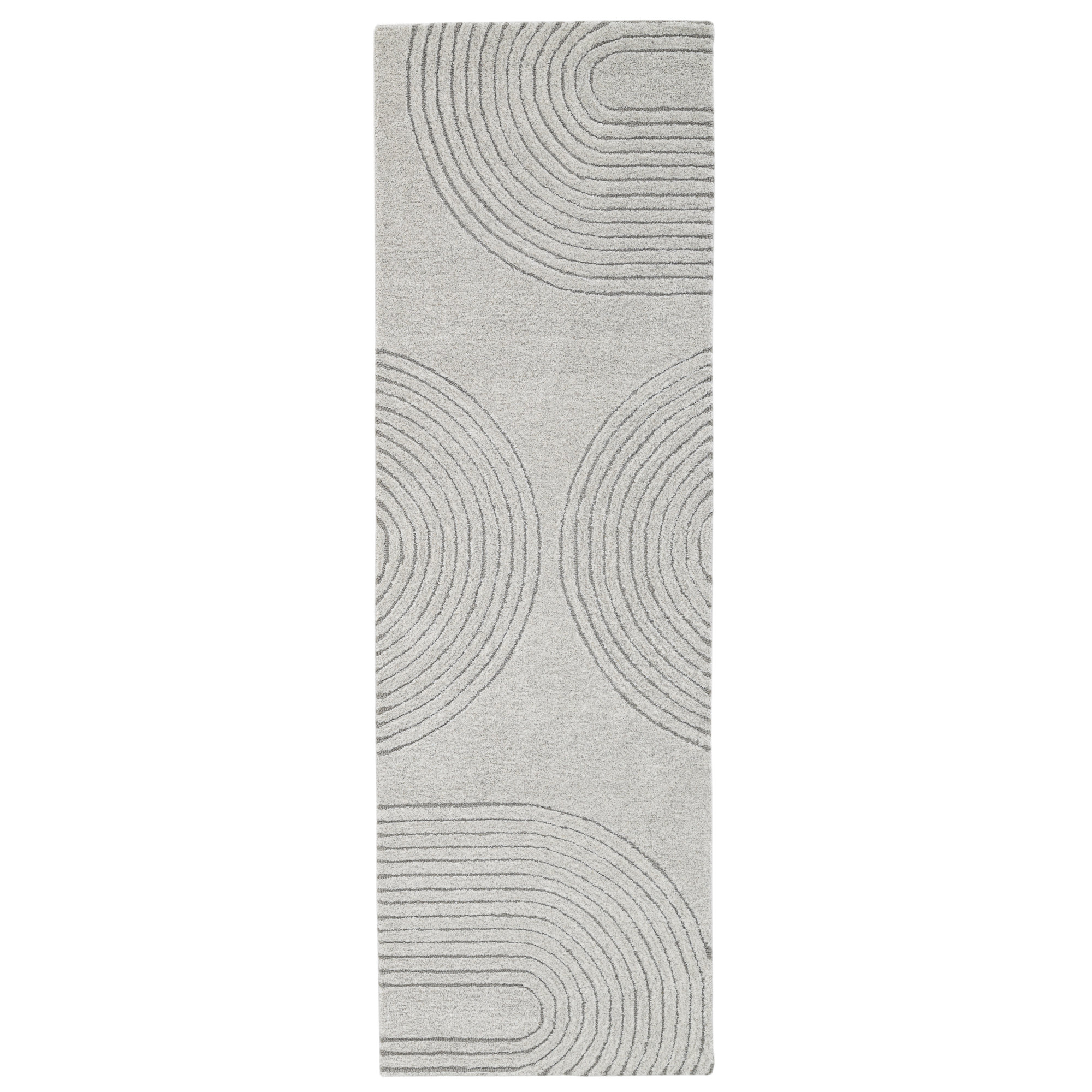 Helaine Hand Tufted Wool Ivory Rug, Runner 2'6" x 8'