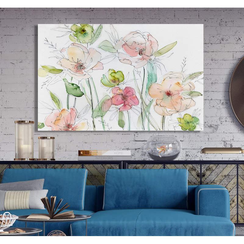 «Garden Dance», reproduction, H 12 po x l 18 po x 1,5 po, Toile tendue