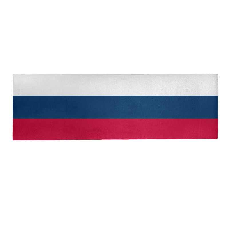 Tapis rouge/bleu, Tapis de couloir 2 pi 6 po x 8 pi