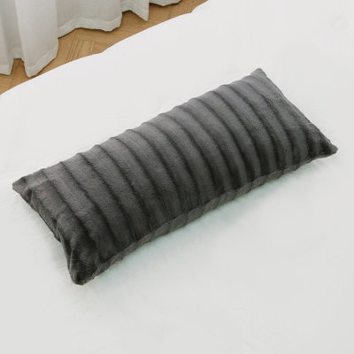  Rectangular Faux Fur Pillow Cover & Insert