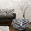 Repose-pieds 18 po gris 100% coton