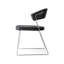 New York Upholstered Armless Chair with Sled Base-64136096-89830417