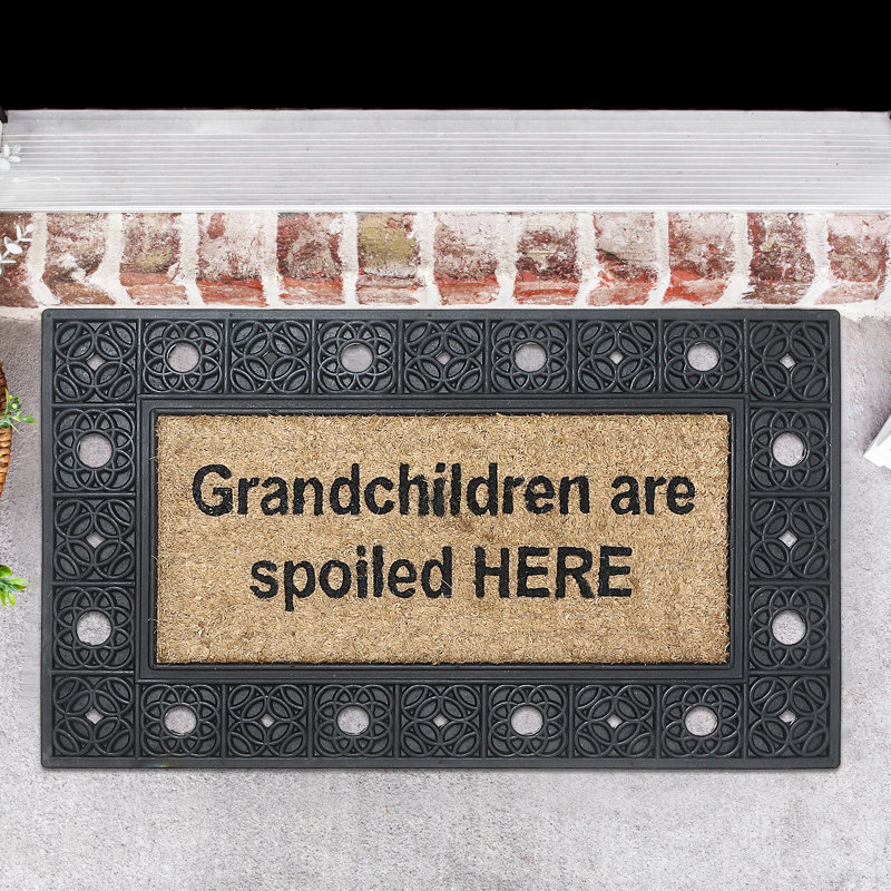 Tapis d'extérieur antidérapant Grandchildren Are Spoilé ici 30 po x 18 po
