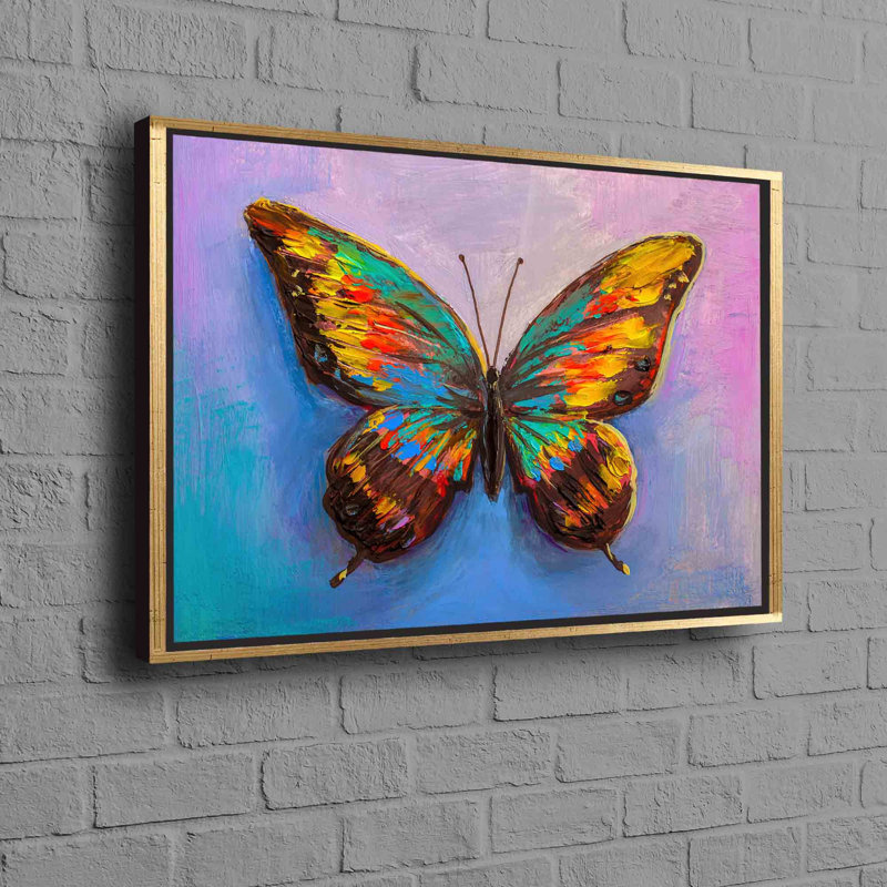 Print on Canvas, 25 cm H x 35 cm W, Framed Print without Mat, Gold