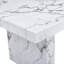 Table de salle à manger blanche avec motif de marbre luxueux, pouvant accueillir 8 à 10 personnes, repas de famille polyvalents et travail, 78,7 * 39,4 * 29,9 po, 3,5 po d'épaisseur, coins lisses, s'adapte au patio du restaurant-1876985955-1876985956