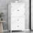 Bathroom Storage Cabinet With 2 Drawers, Double Doors And Adjustable Shelf