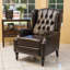 Fauteuil inclinable capitonné en tissu
