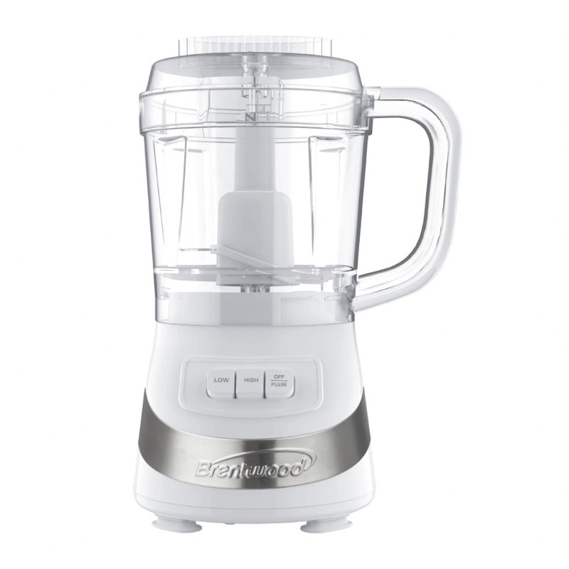 Robot culinaire 3 tasses Brentwood, Blanc
