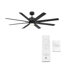Renegade 8 - Blade Outdoor / Indoor Smart Ceiling Fan with Remote Control and LED Light Kit Included, Works With Alexa and iOS or Android App-48482674-48482680-48482676