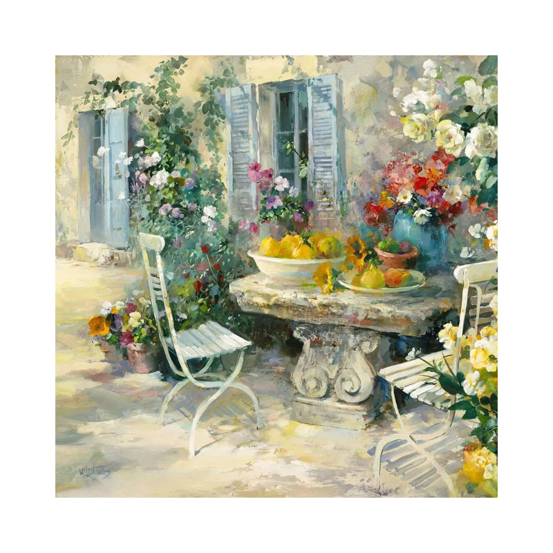 Idyllic Garden by Willem Haenraets - Wrapped Canvas Print, 30.48 cm H x 30.48 cm W