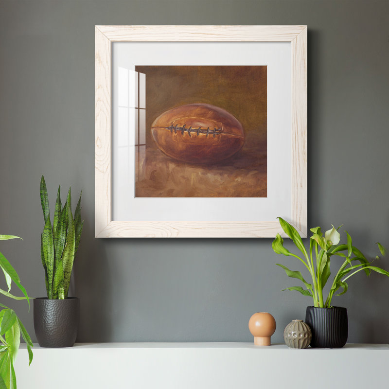 «Rustic Sports IV», reproduction encadrée de qualité supérieure - prête à être accrochée, Papier avec cadre blanc, Blanc