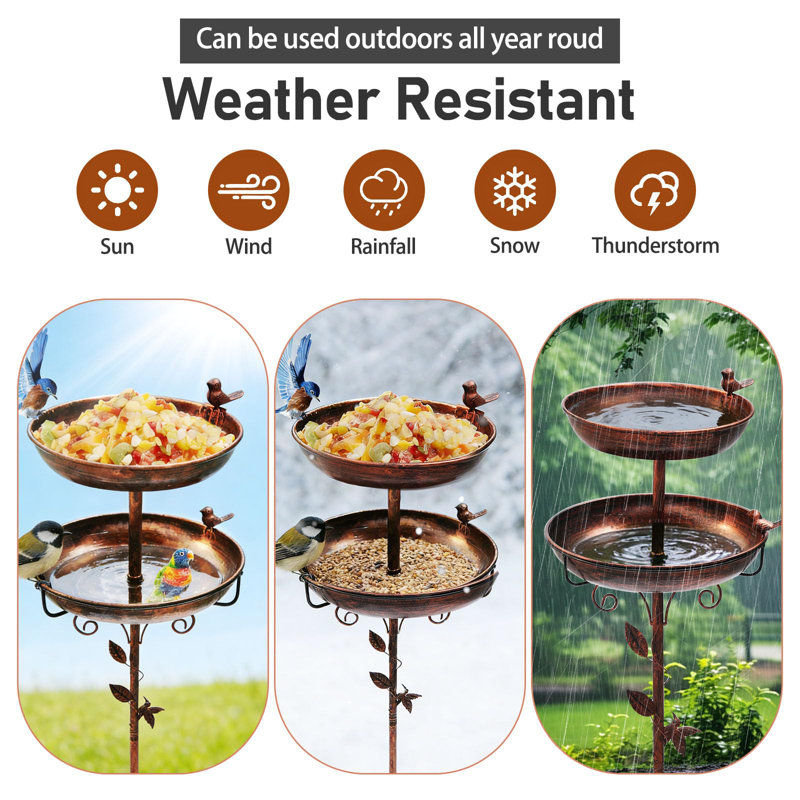 Metal Birdbath