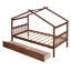 Lit maison en bois avec tiroirs, naturel-787244885-787244883