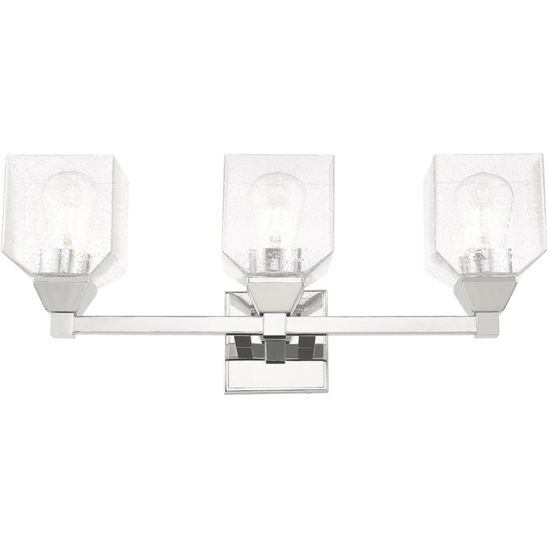 Éclairage pour meuble-lavabo à 3 lumières Begga, Argent