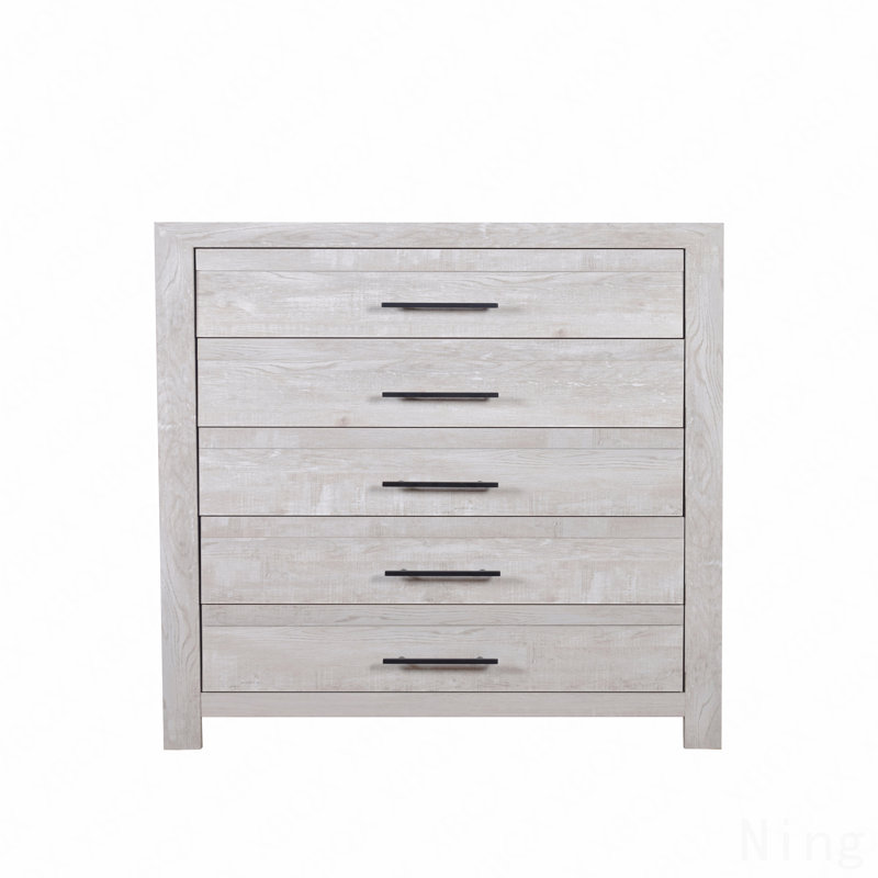 Commode à 5 tiroirs, fabrication en bois de style moderne