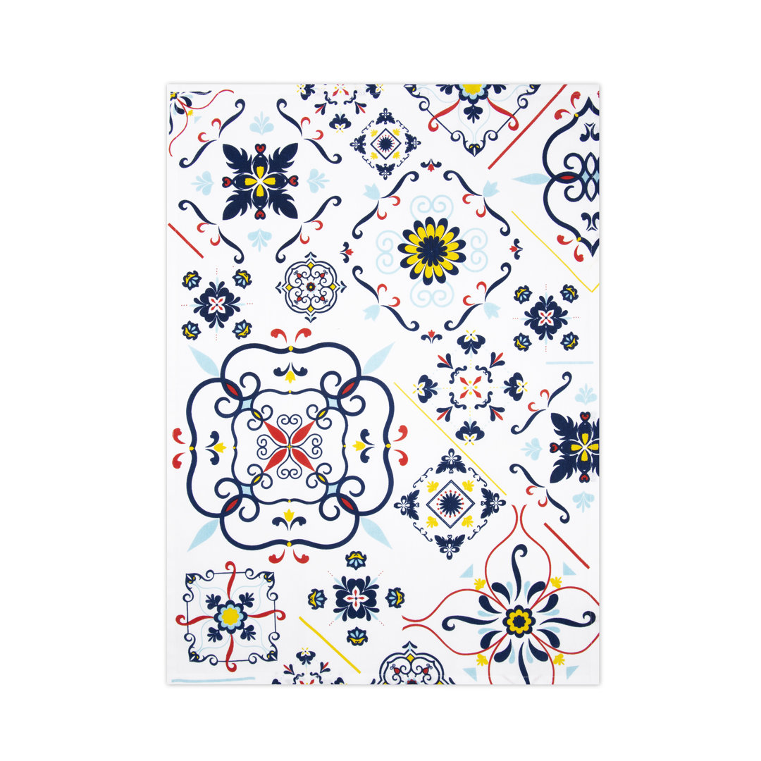 Vietri Cotton Floral Tea Towel Küchenhandtuch