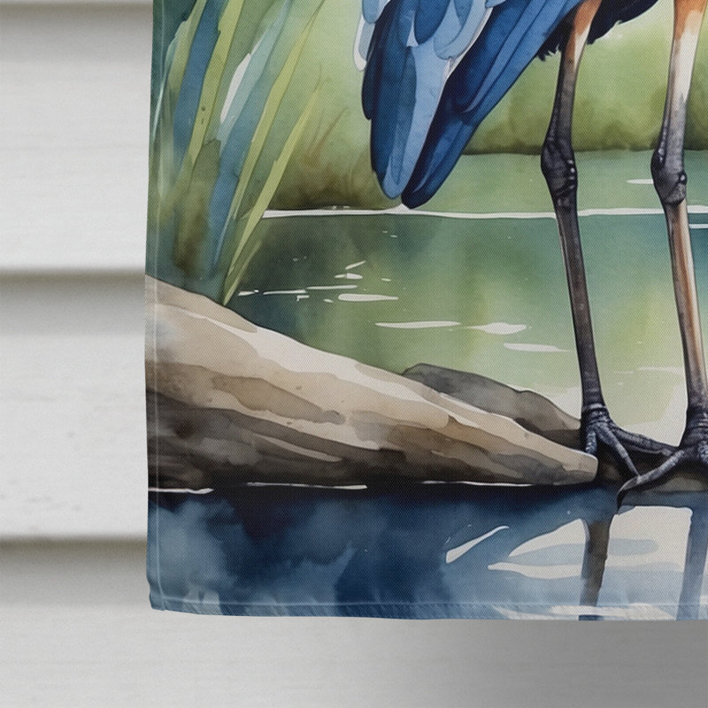  Drapeau de la maison d'oiseaux, Grand héron bleu