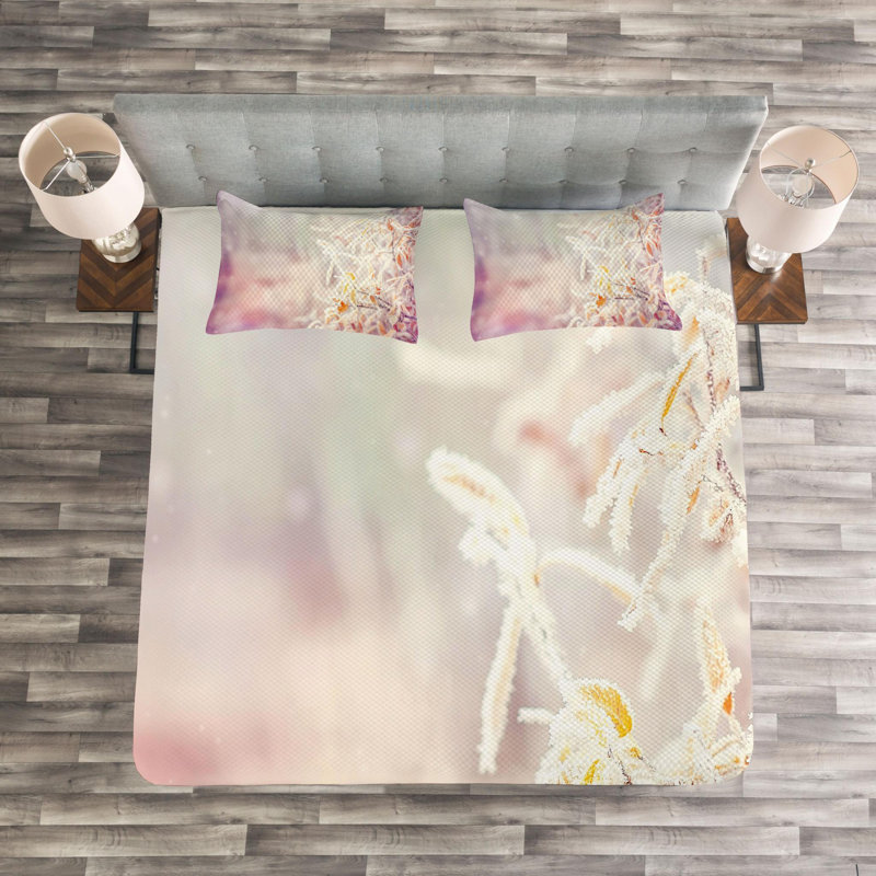 Rustic Polyester Coverlet, Queen Coverlet + 2 Shams