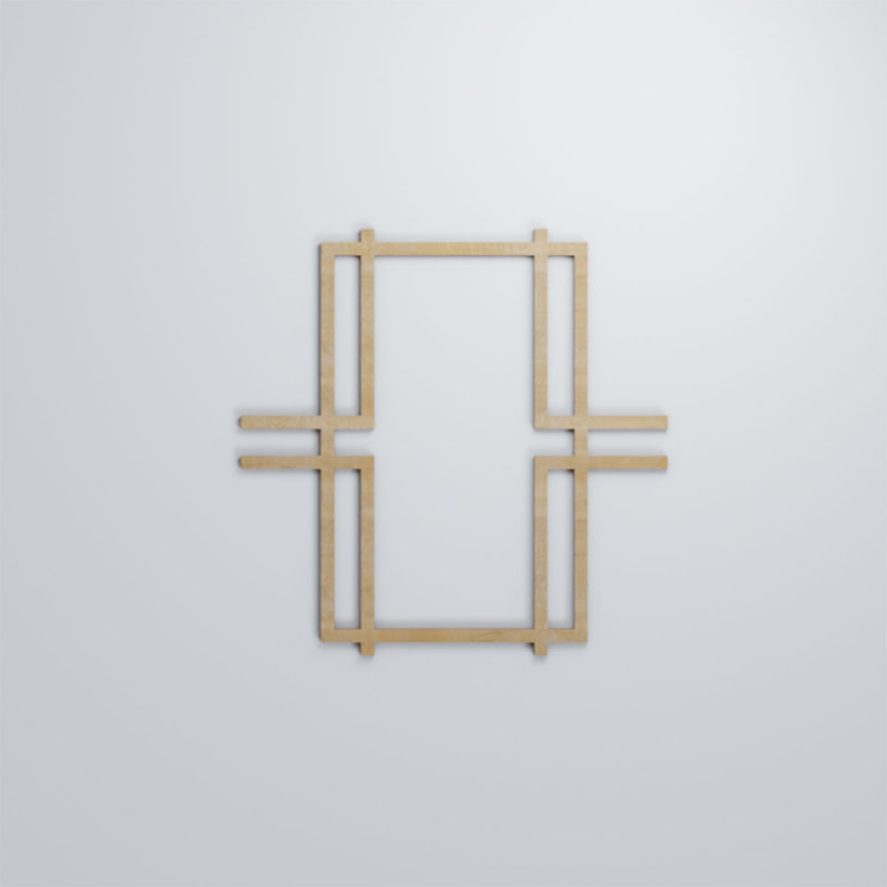 Panneaux muraux en bois Granby, Bouleau, H 23 3/8 po x l 23 3/8 po x P 1/4 po
