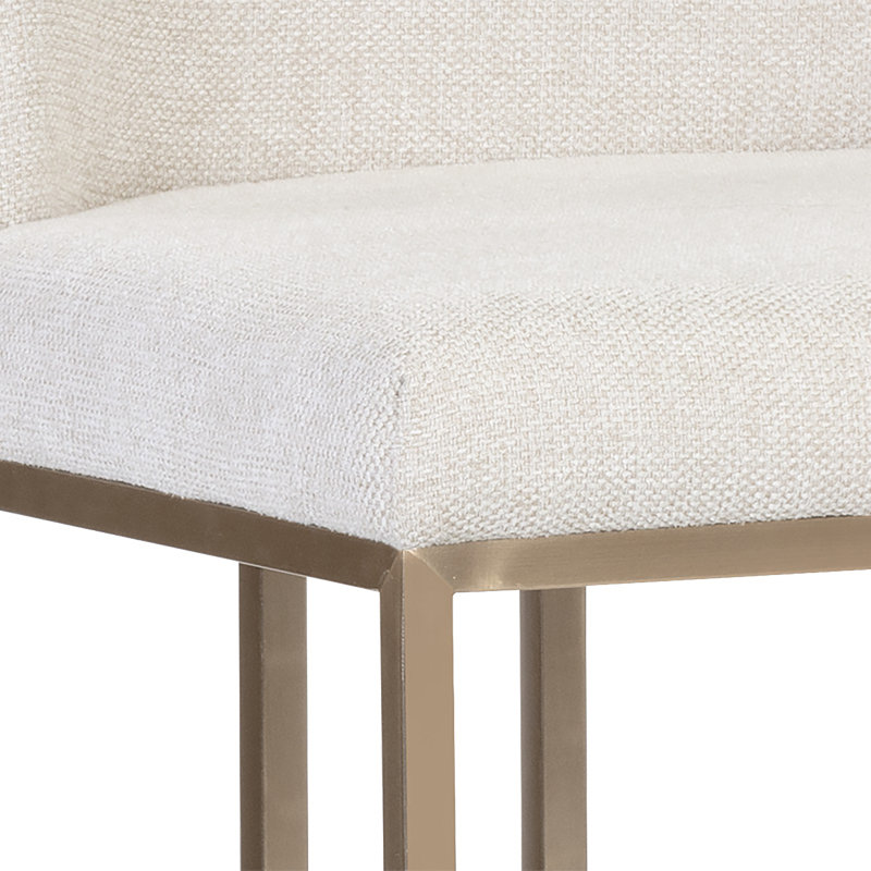 Rayla Upholstered Stool with Metal Frame
