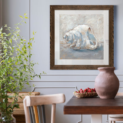 «Blue Shell Study IV», reproduction sur toile encadrée