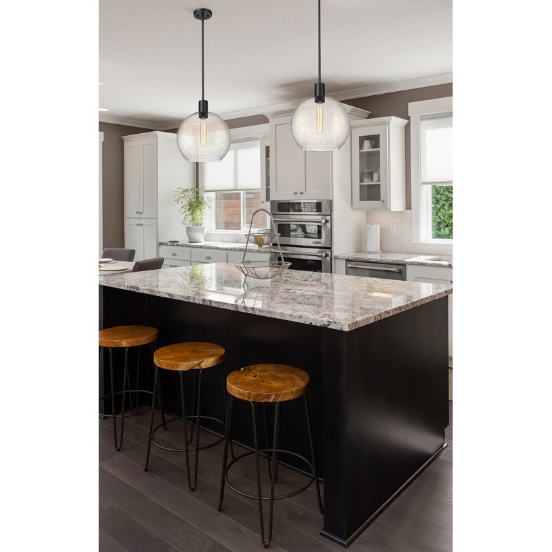 Luminaire suspendu 1 lumière Margo, Noir mat