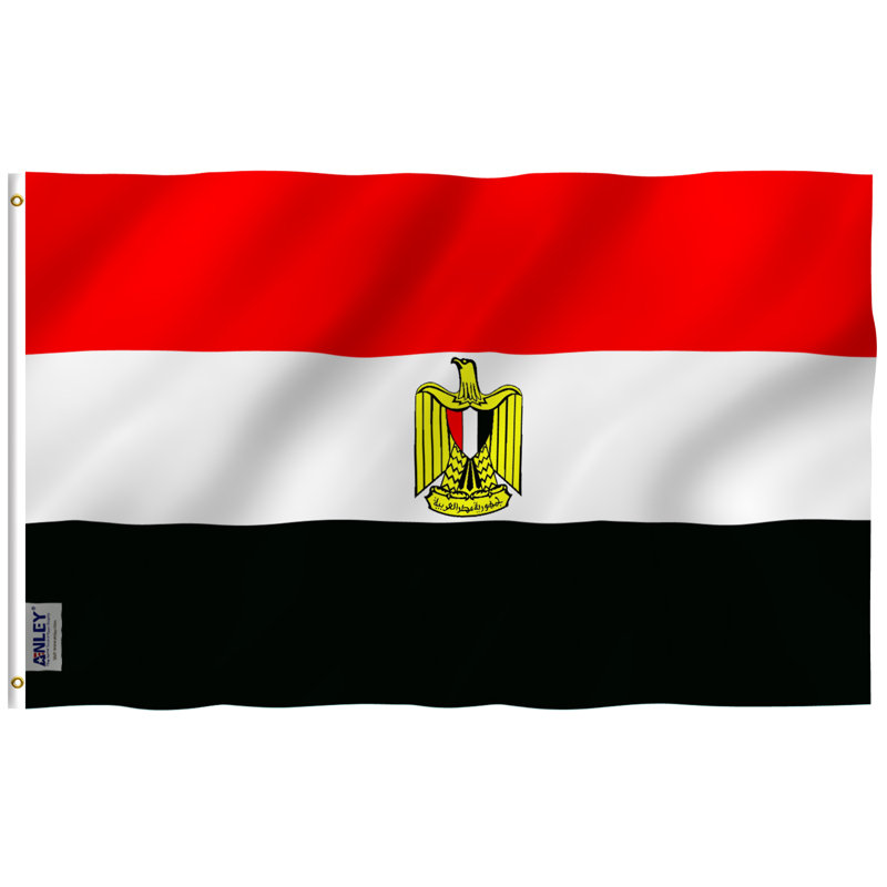 Drapeau de maison en polyester 36 po x 60 po Égypte