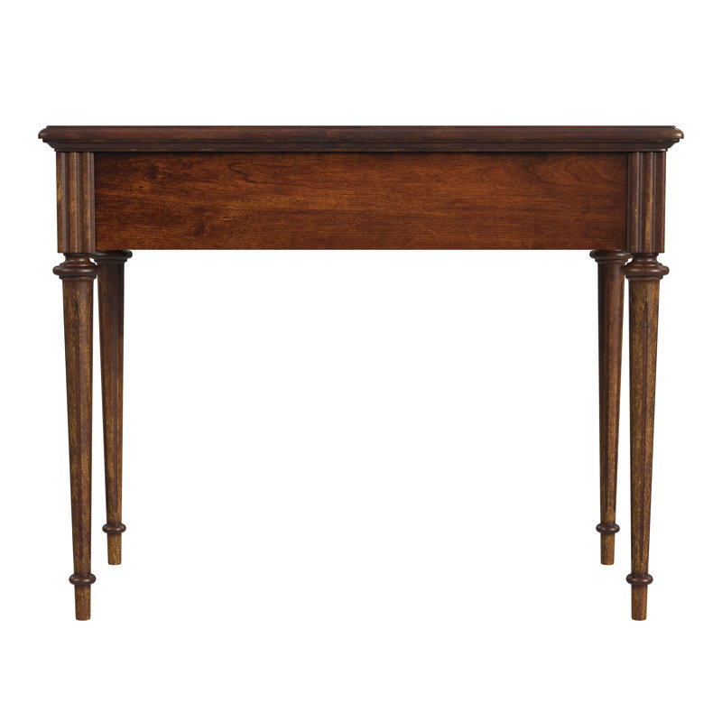 Edmund 38" Writing Desk with Storage, Light Cherry