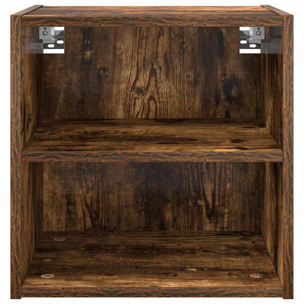 Vidaxl Hanging Cabinet With Storage Riga Black Oak 30 X 29.5 X 40 Cm