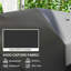 Outsunny BBQ Cover for Rectangular Gas Grill 600D 147 x 61 x 122 cm Black