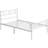 Minimalist Metal Slatted Bed Platform with Arrow Design Headboard-1221195390-1221307263