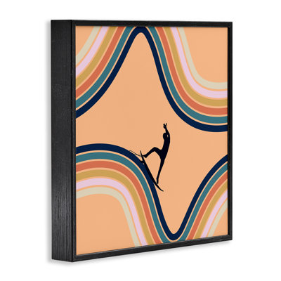 Giclée encadrée par un surfeur rétro, par Ashley Singleton