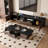 Tv Stand For Tvs Up To 85'', Living Room Cabinet Set Includes Tv Stand And Extendable Coffe Table With Storage Drawers And Cabinet