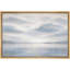 Œuvre de paysage marin doux bleu minimaliste, images d'océan au calme, impression sur toile encadrée-124817989-124817994