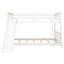 Lit double superposé blanc avec - pratique pour les familles
