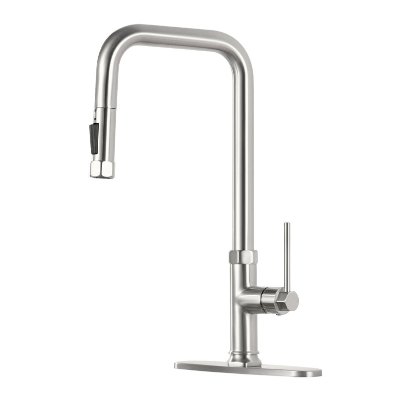 ABTIABGY Pull Down Kitchen Faucet, Brushed Nickel