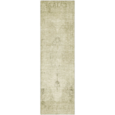 Premium Machine Washable Kiyondrea Beige Rug