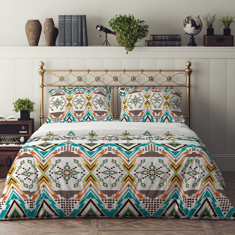 Abstract Duvet Cover, King Duvet Cover + 2 King Shams