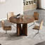 Table de conférence 39,37 "brun foncé avec base en X pour 4 personnes ou petite table de réunion