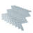 11"X 12.6" Herringbone Polished Glass Mosaic Tile-61266926