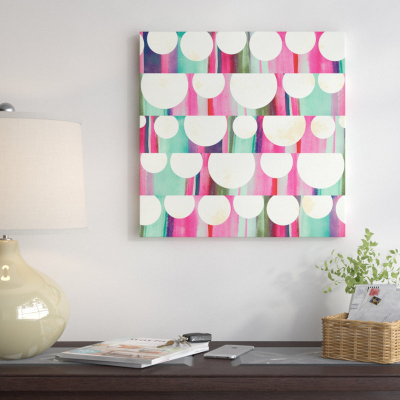 Lanternes par Sara Franklin - impression sur toile tendue, H 18 po x l 18 po x P 1,5 po, Toile avec cadre noir, Pas de tapis