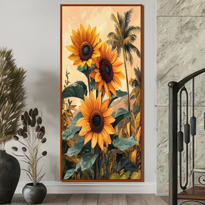 Dorlisa Tropical Sunflowers Field In The South II - Sunflowers Wall Art