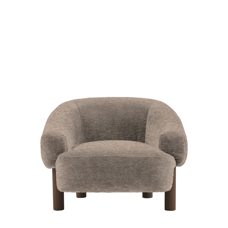Upholstered Armchair, Beige