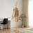 Freestanding Wooden Coat Rack With 6 Hooks, Adjustable Height, Sturdy Design For Entryway, Living Room, And Bedroom, Natural Finish-1763255050