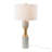 15x15x30" Cement With Metal Table Lamp