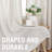 Linen Curtains for Living Room 2 Panels Back Tab Loop Pocket Textured Light Filtering Semi Sheer Rustic Farmhouse Boho Curtain for Bedroom , Natural-16304812-16304824