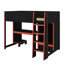 Lit mezzanine double avec bureau-1200115676