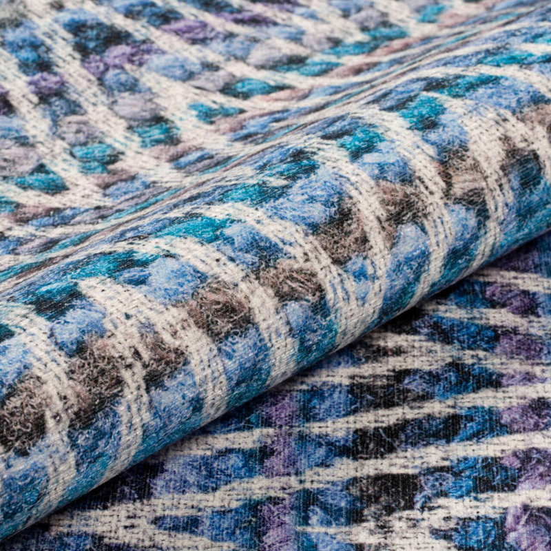 Tapis 100% polyester de qualité supérieure, 6,9 x 10,2 pi | 1850 g / m², hauteur de poils de 0,2 po | Polyester recyclé dessous | Lavable à la machine à 30 ° C | Conception douce, durable et écologique pour les espaces de vie modernes