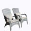 Chaise de patio avec coussins (coussin gris)-1592551545
